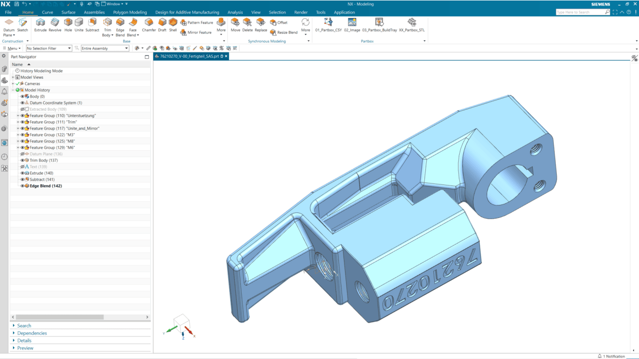NX has cutting-edge design tools and specialized AM features that make it easy for part providers to remodel conventional designs for  additive manufacturing.