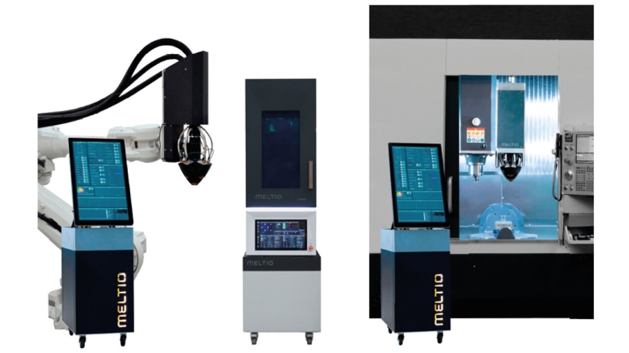 3 verschiedene Maschinentypen von Meltio LMD: Meltio Roboter Integration, Meltio M450, Meltion CNC Integration
