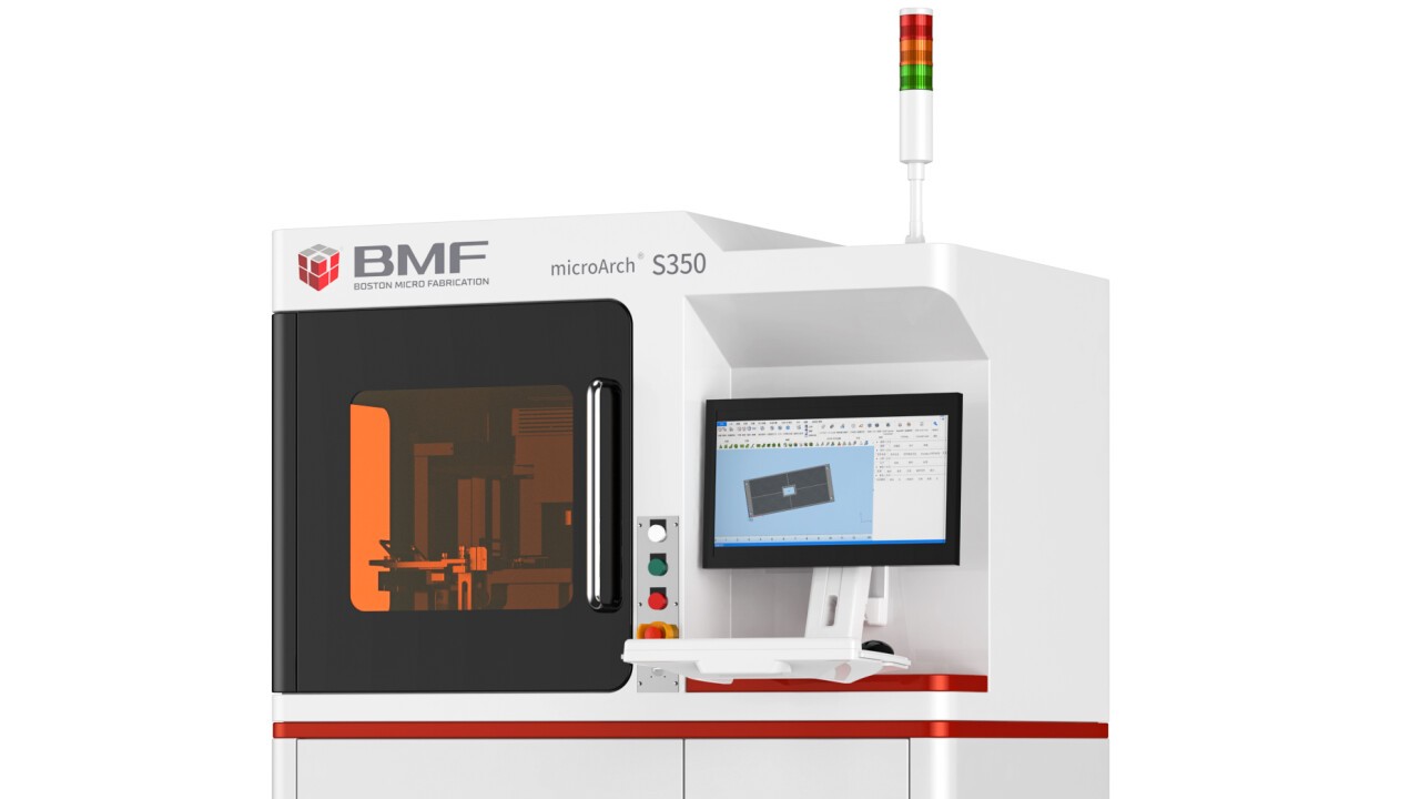 Auf der Formnext 2022 vorgestellt, überzeugt der 3D-Drucker microArch™ S350 mit 25µm Auflösung, hohe Bauteilqualität und Druckgeschwindigkeit für Serienteile. Bildrechte: BMF, frei zur Veröffentlichung mit Nachweis