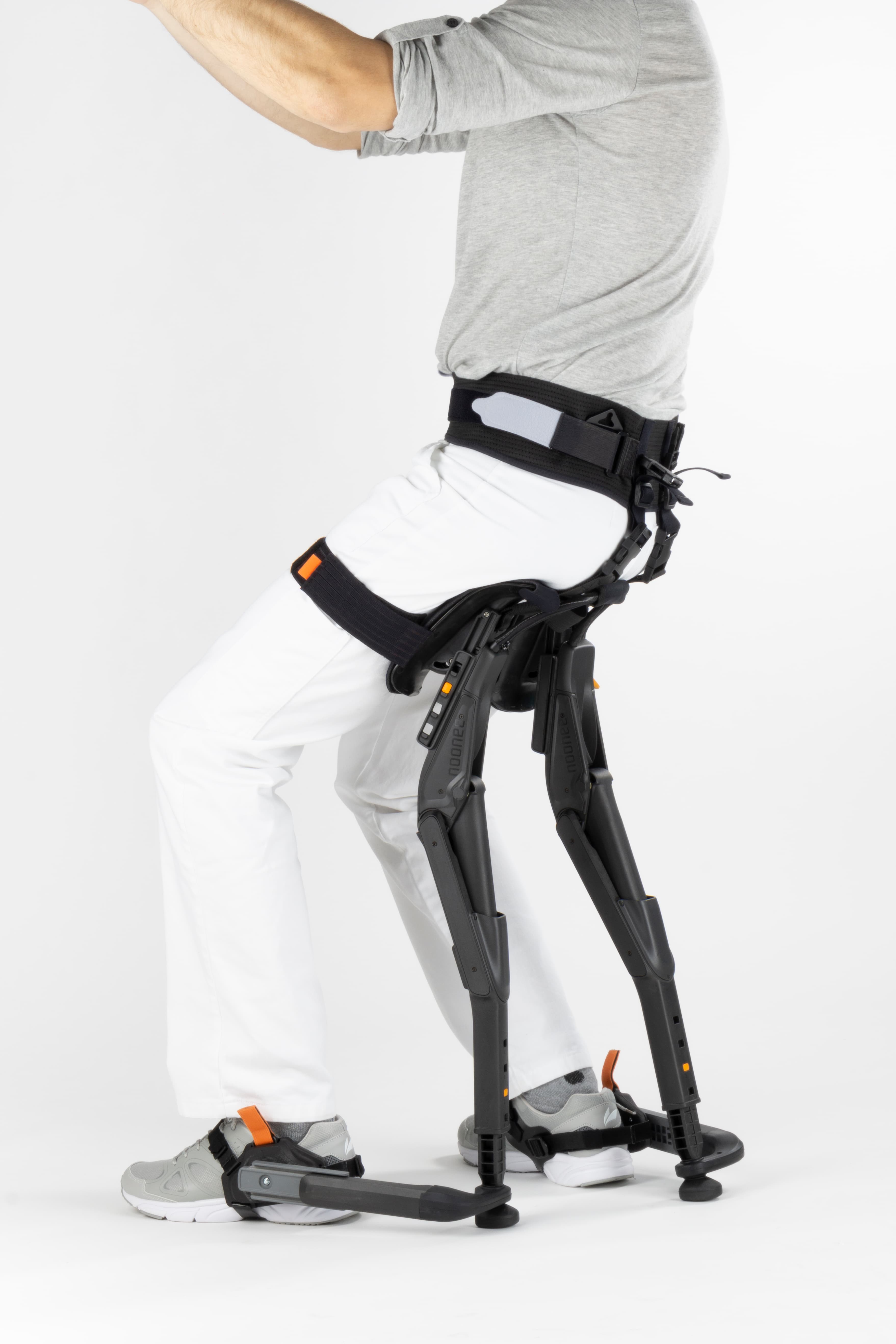 chairless chair in a sitting position