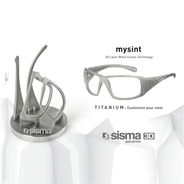 Sisma 3D - Laser Metal Fusion 
Sonnenbrille aus Titanium